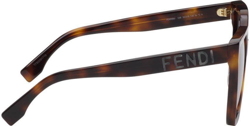 Fendi Tortoiseshell Square Sunglasses Fendi display picture 3