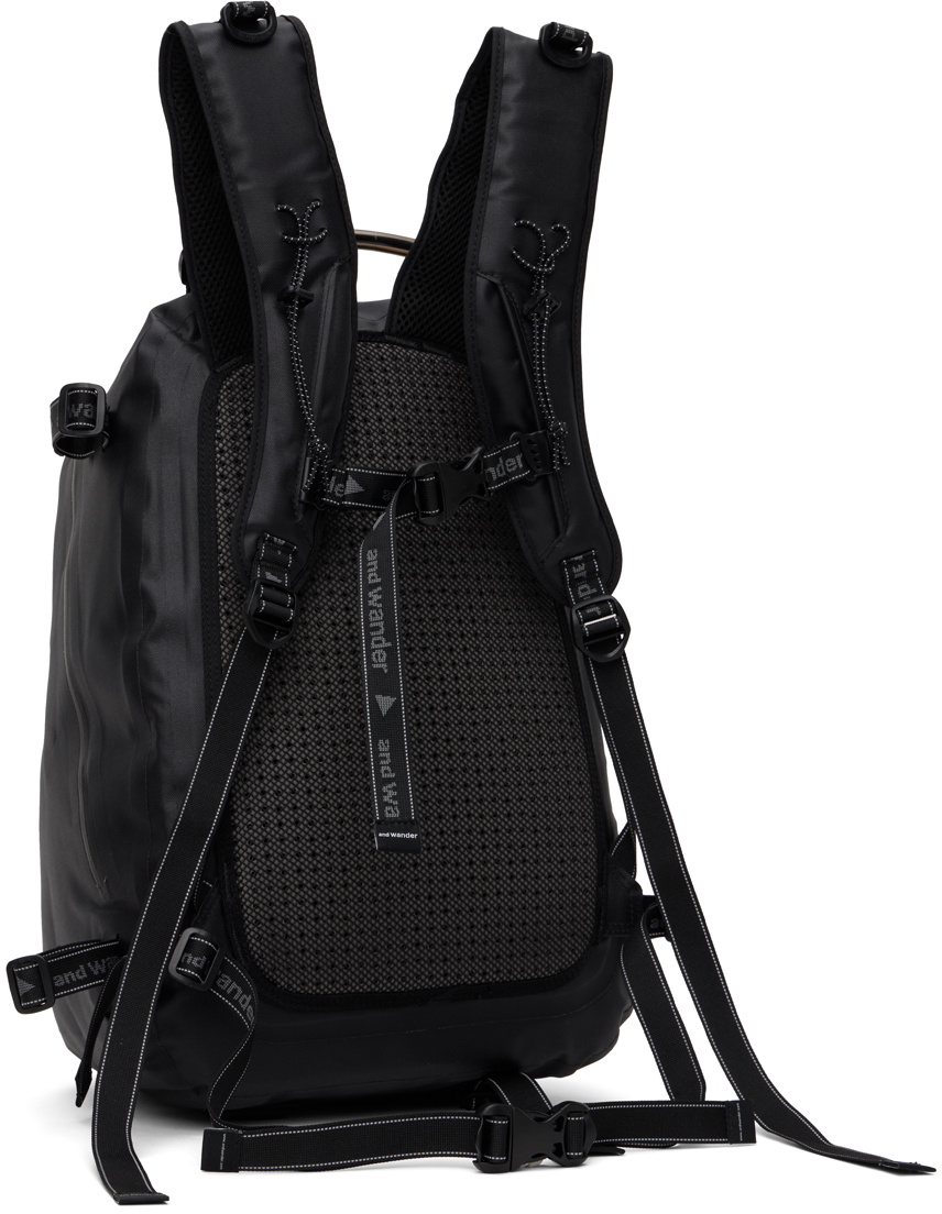 and wander Black Waterproof Backpack and Wander