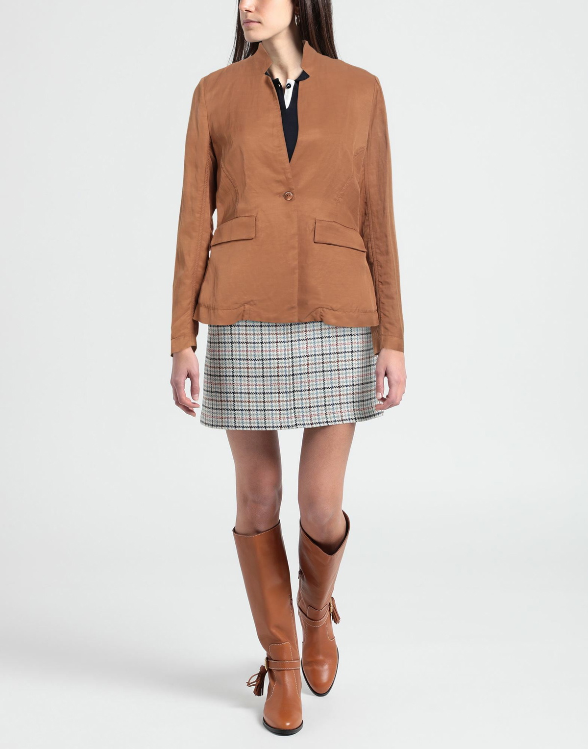 Alessia Santi Womens Blazer Camel