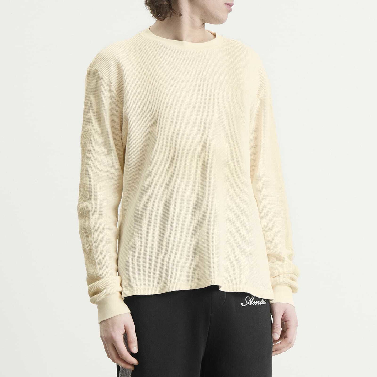 AMIRI Men's Bones Long Sleeve T-Shirt in Ivory