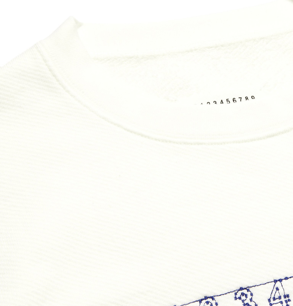 Maison Margiela - Logo-Embroidered Loopback Cotton-Jersey