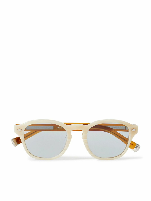 Photo: Brunello Cucinelli - Round-Frame Two-Tone Acetate Sunglasses