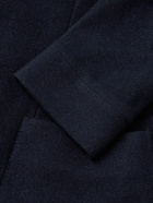SEASE - Panelled Virgin Wool-Blend and Nylon-Blend Hooded Blazer - Blue