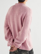 Our Legacy - Sonar Cherry-Intarsia Wool-Blend Sweater - Pink