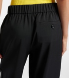 Loewe Logo wool mid-rise straight pants