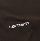 Carhartt WIP - Script Logo-Embroidered Cotton-Jersey T-Shirt - Black