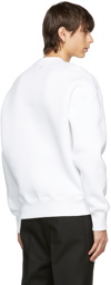 AMI Alexandre Mattiussi White Ami de Coeur Technical Patch Sweatshirt