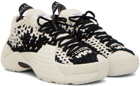 Lanvin White & Black Flash Knit Sneakers