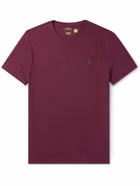 Polo Ralph Lauren - Logo-Embroidered Cotton-Jersey T-Shirt - Burgundy