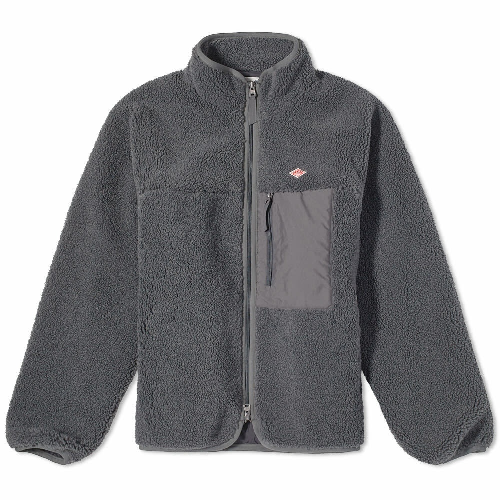 Danton Men's Insulation Boa Fleece Jacket in Grey Danton