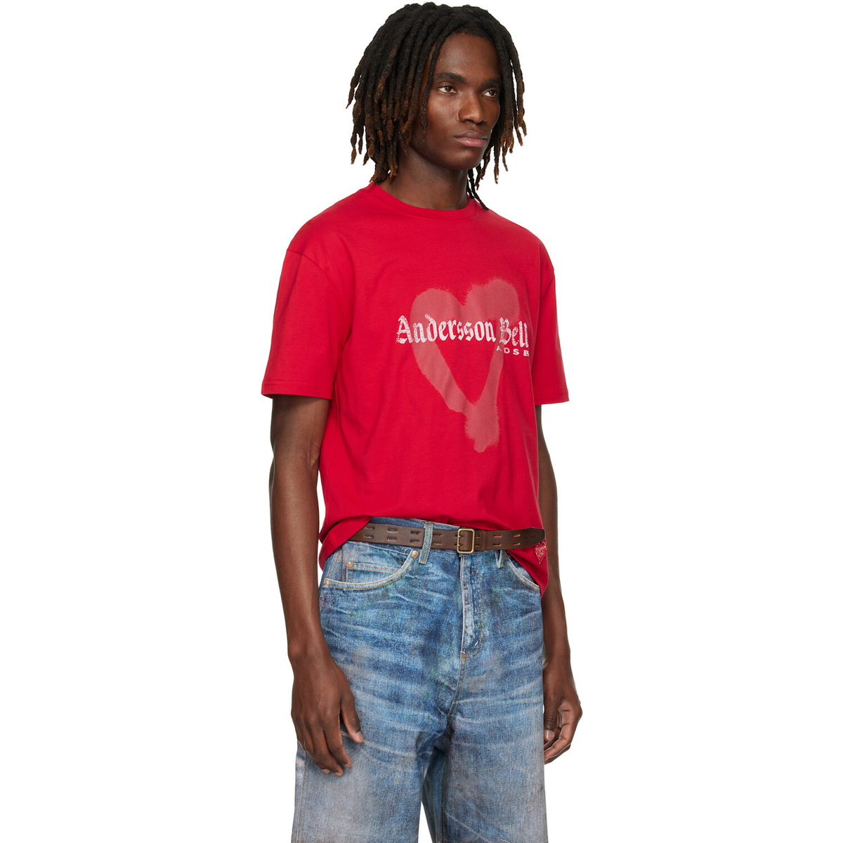 Andersson Bell Red Essential Heart T-shirt