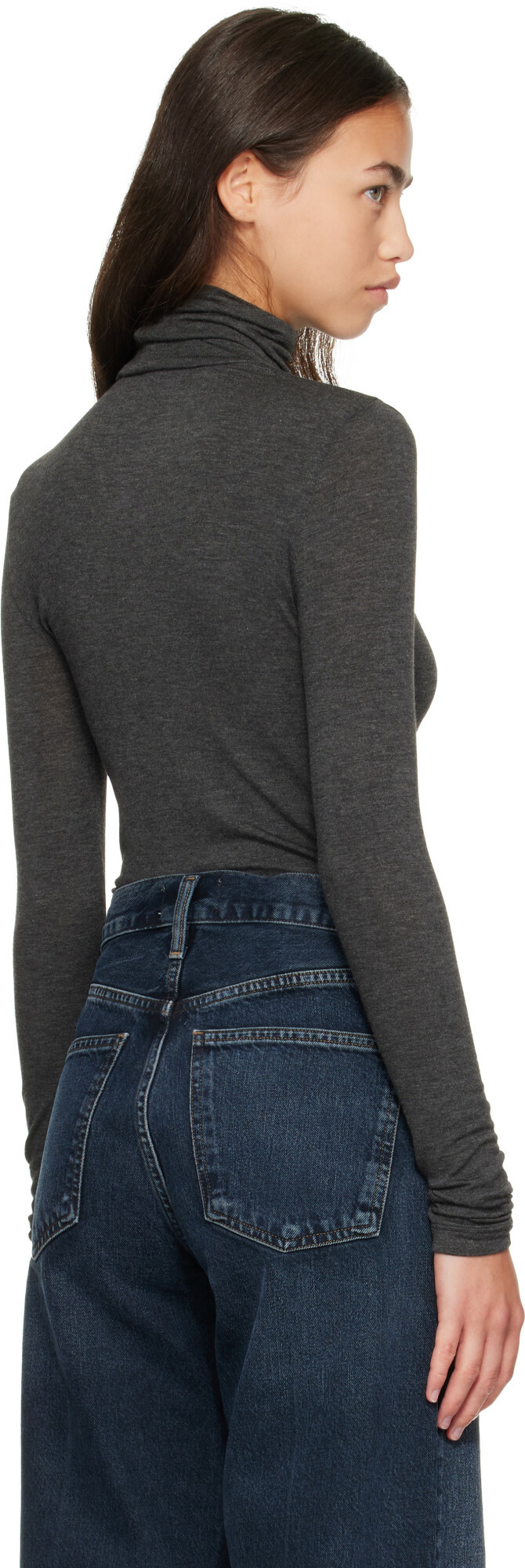 AGOLDE Gray Pascale Turtleneck