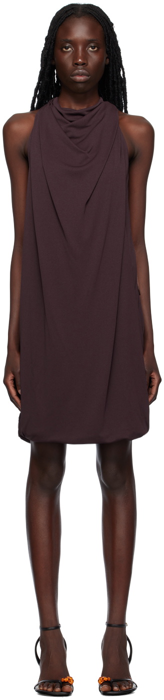 brown dresser with mirror walmart Wine One-Shoulder Draped Midi Dress 5XL