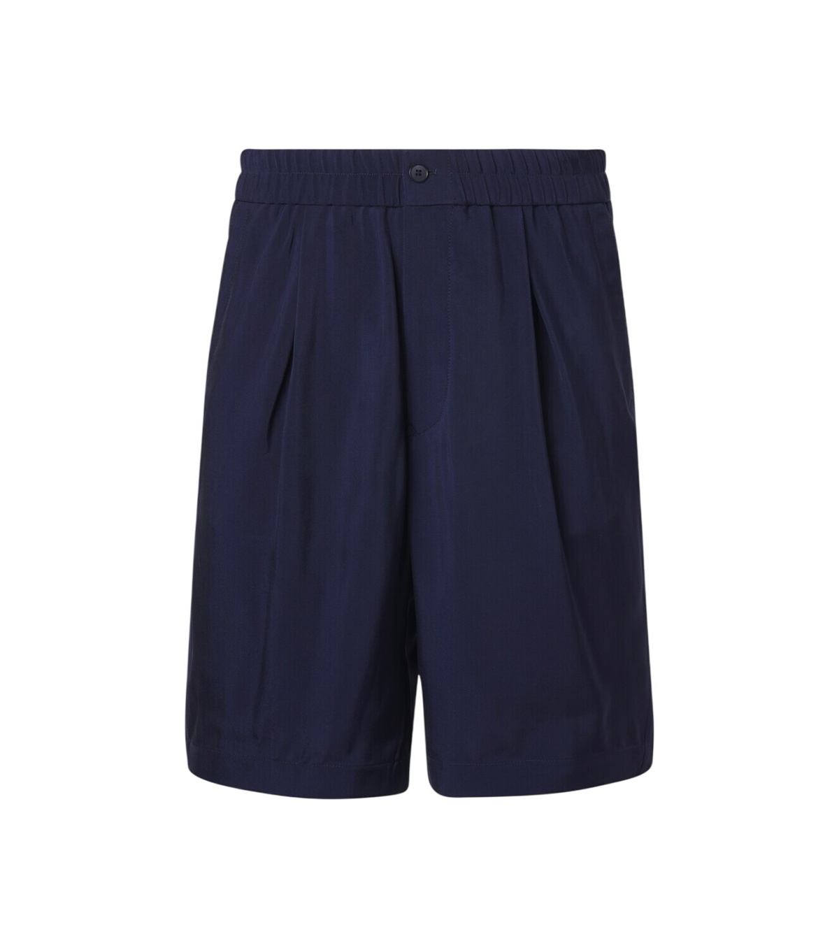 Giorgio Armani Pleated cotton-blend Bermuda shorts Giorgio Armani