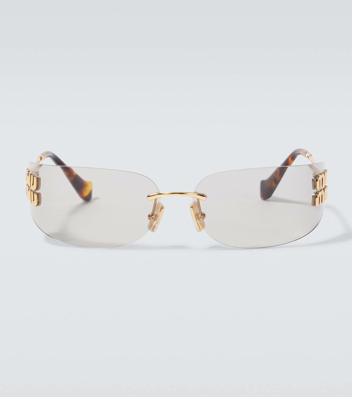 Miu Miu Logo oval sunglasses