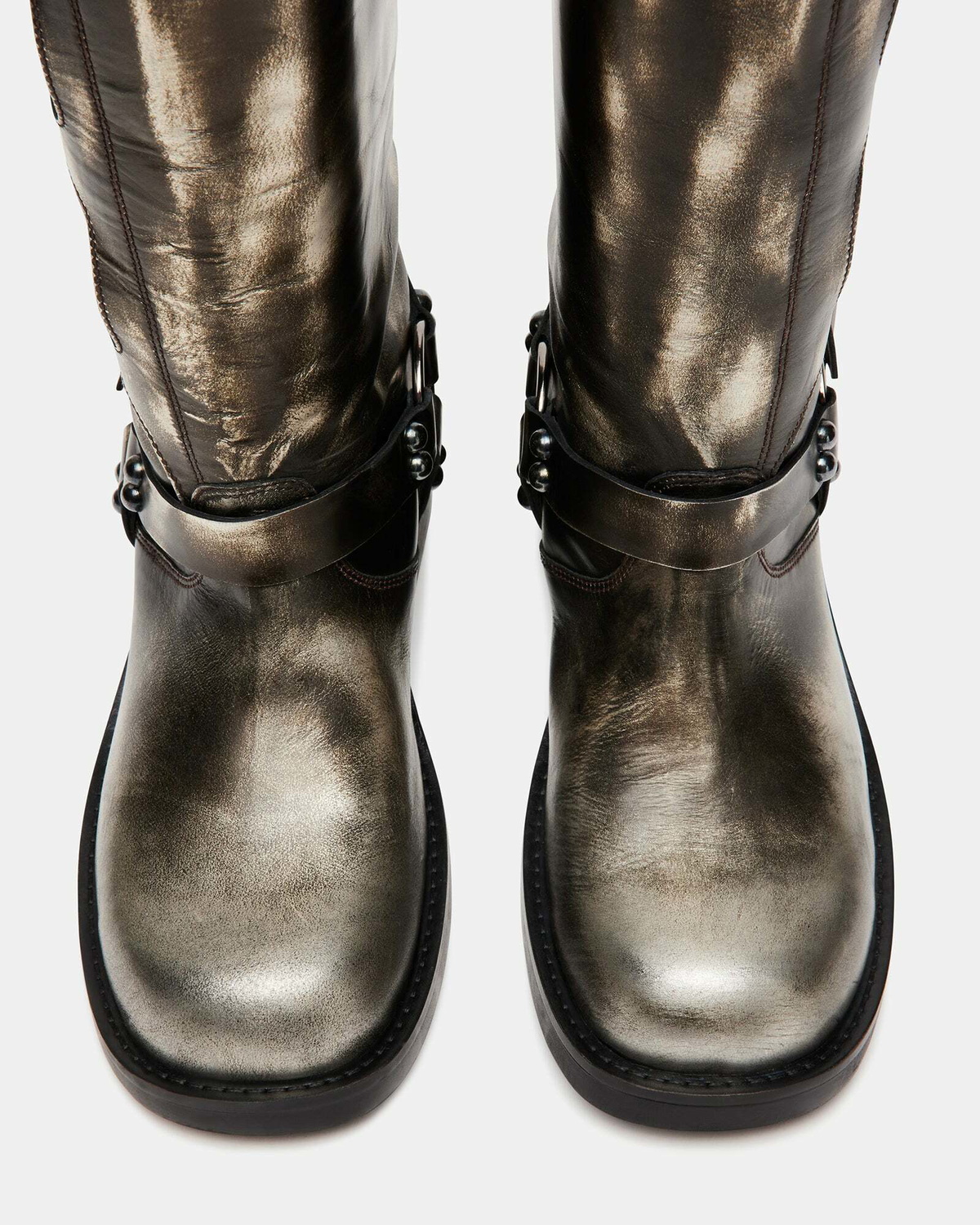 Steve Madden Rockyy Boots in Silver