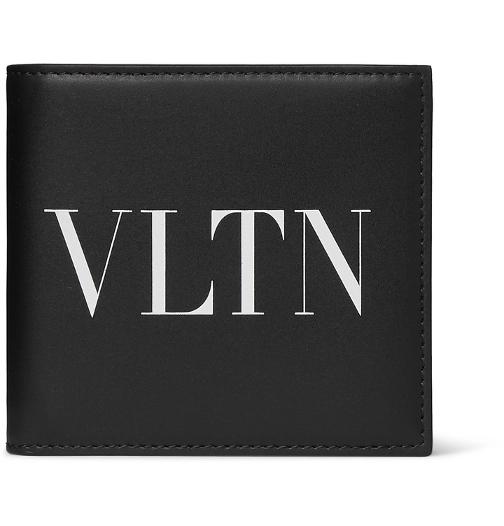 Photo: Valentino - Valentino Garavani Logo-Print Leather Billfold Wallet - Black