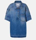 Givenchy Oversized polo denim minidress