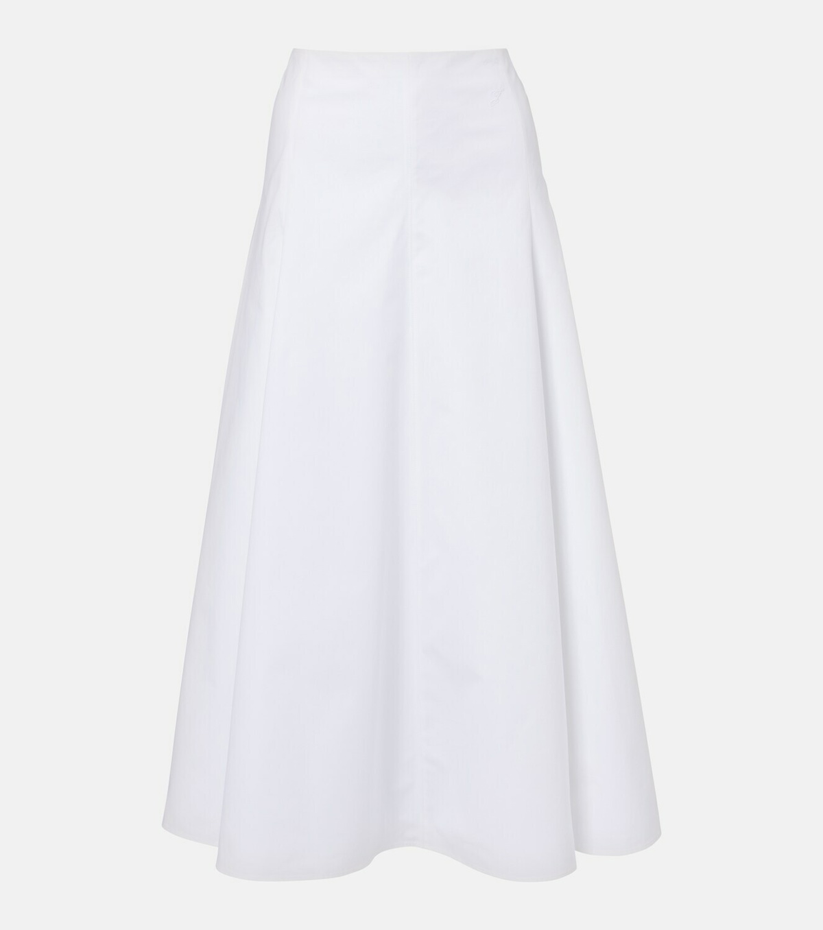 Jacquemus Triangle cotton-blend midi skirt