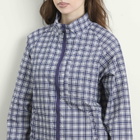 Gramicci Women's Checkered Shell Jacket in Navy Check