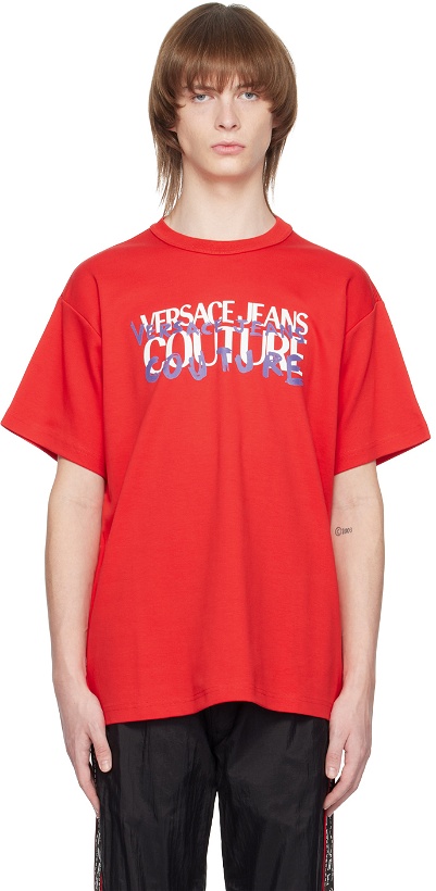 Photo: Versace Jeans Couture Red Printed T-Shirt