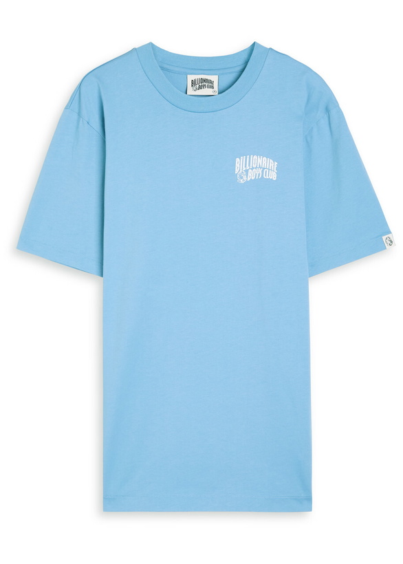 Photo: Billionaire Boys Club Small Arch Logo Printed Cotton T-shirt Light Blue