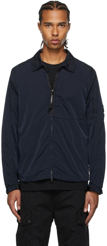 Photo: C.P. Company Navy Chrome Overshirt Jacket