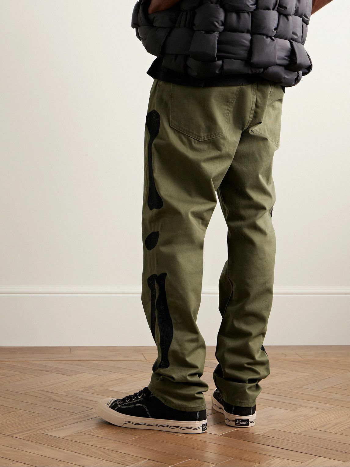KAPITAL - Mexican Tuxedo Okagilly Slim-Fit Crochet-Trimmed Cotton