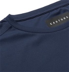 CASTORE - Compton Logo-Print Stretch-Piqué T-Shirt - Blue