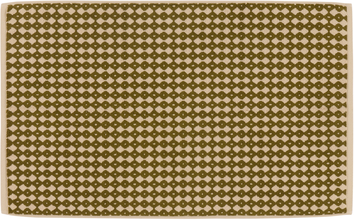 Autumn Sonata Beige & Khaki Alessandra Williams Edition Hanna Bath Mat