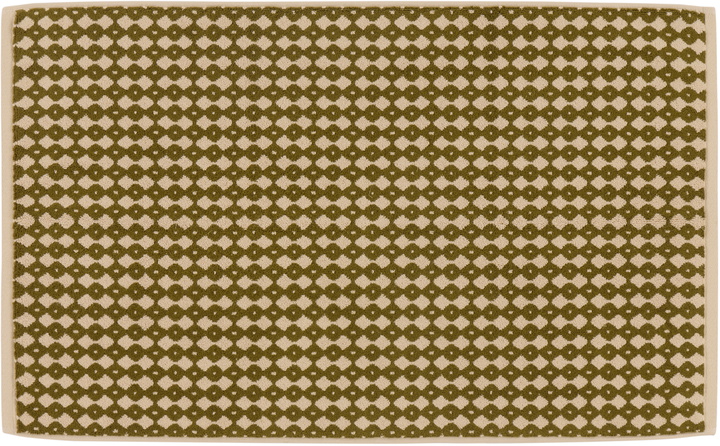 Photo: Autumn Sonata Beige & Khaki Alessandra Williams Edition Hanna Bath Mat