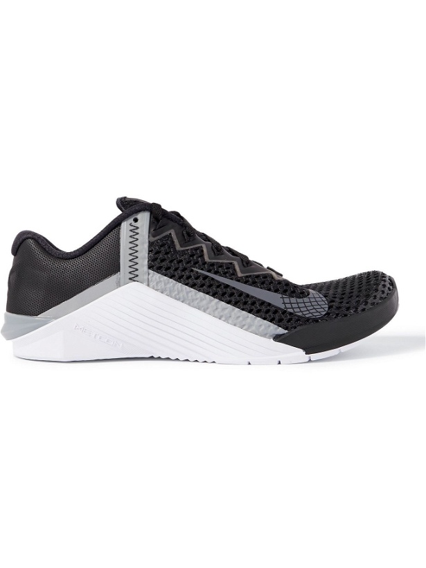 Photo: NIKE TRAINING - Metcon 6 Rubber-Trimmed Mesh Sneakers - Black