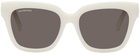 Balenciaga White Dynasty Butterfly Sunglasses