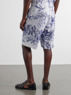 Orlebar Brown - Laurent Straight-Leg Linen Shorts - Blue