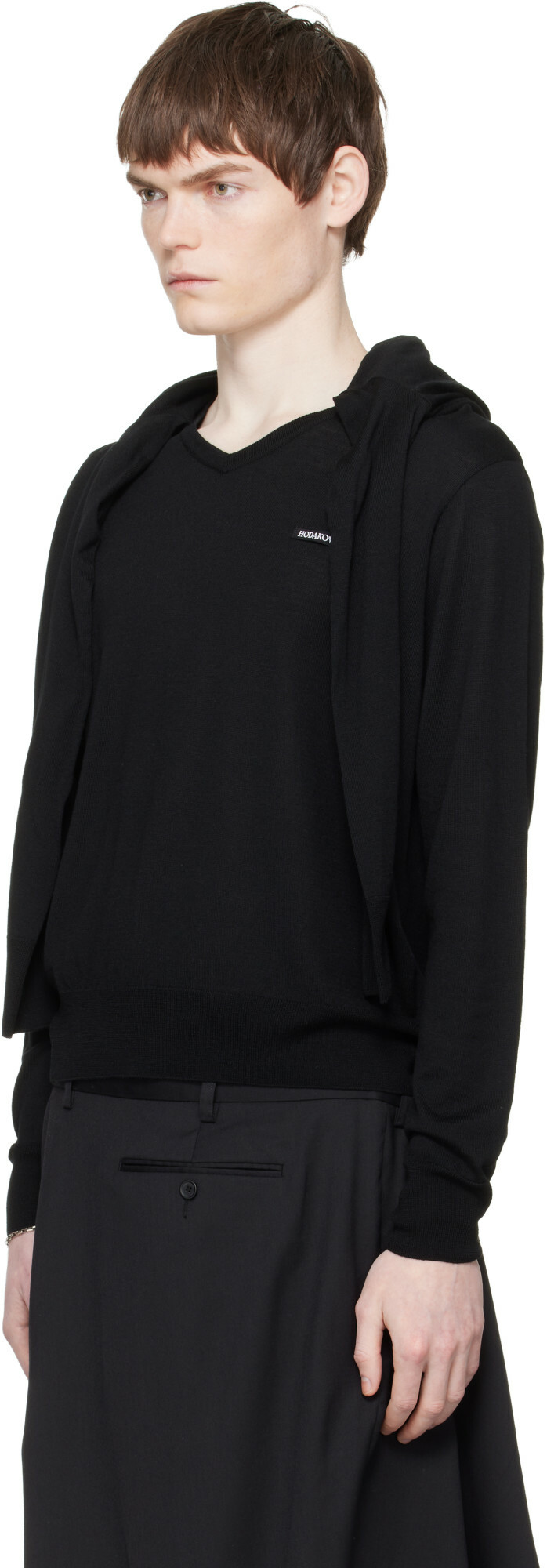 HODAKOVA Black Double Sleeve Sweater