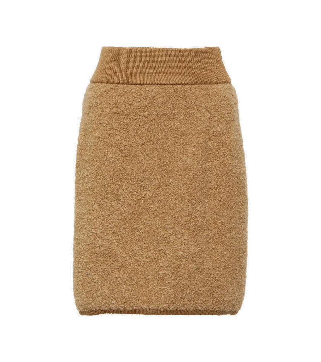 Dolce & Gabbana Multicolor Plush High Waist Mini Skirt