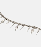 Alessandra Rich Embellished chain belt