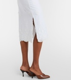 Altuzarra Malik embroidered cotton midi skirt