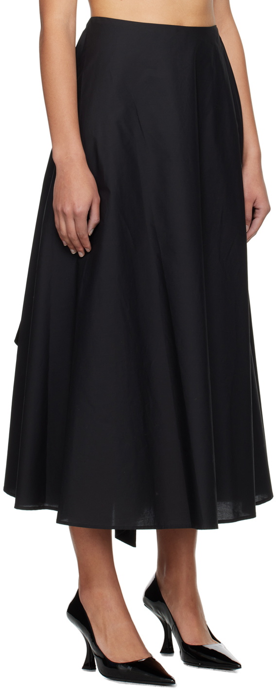 MSGM Black Tie Maxi Skirt MSGM