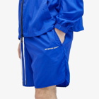 MKI Men's Crinkle Nylon Track Shorts in Royal Blue