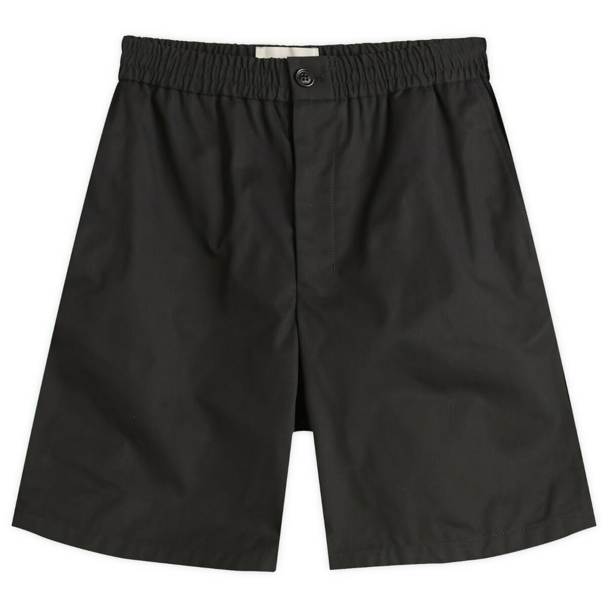 adidas Originals by Alexander Wang Black Faux-Leather Shorts