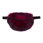 VETEMENTS Pink Fur Belt Bag