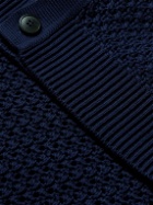 Sunspel - Crochet-Knit Cotton Cardigan - Blue