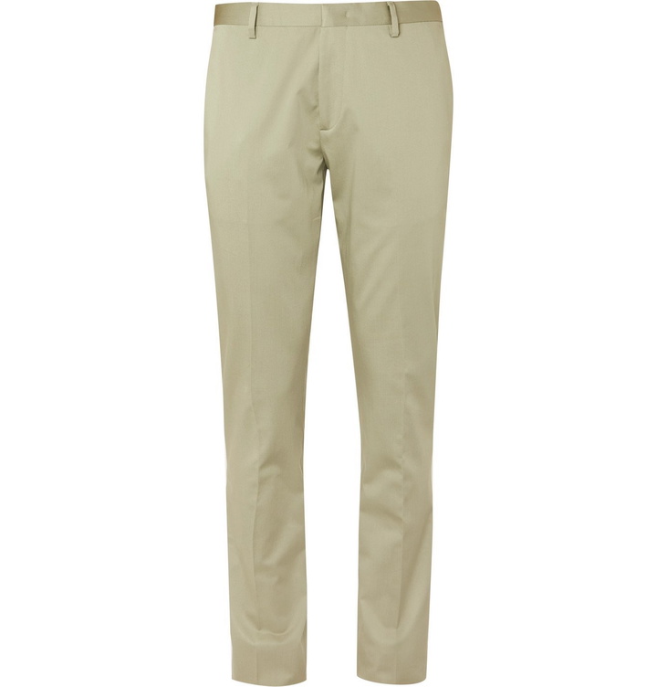 Photo: Paul Smith - Soho Slim-Fit Stretch-Cotton Suit Trousers - Neutrals