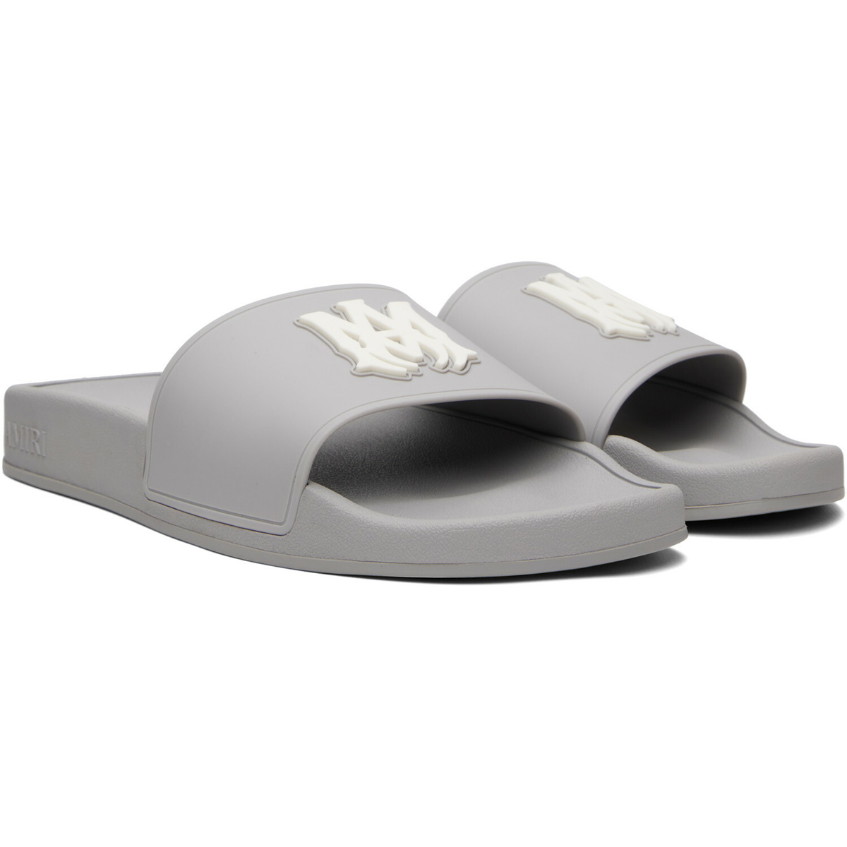 AMIRI Gray 'MA' Pool Slides