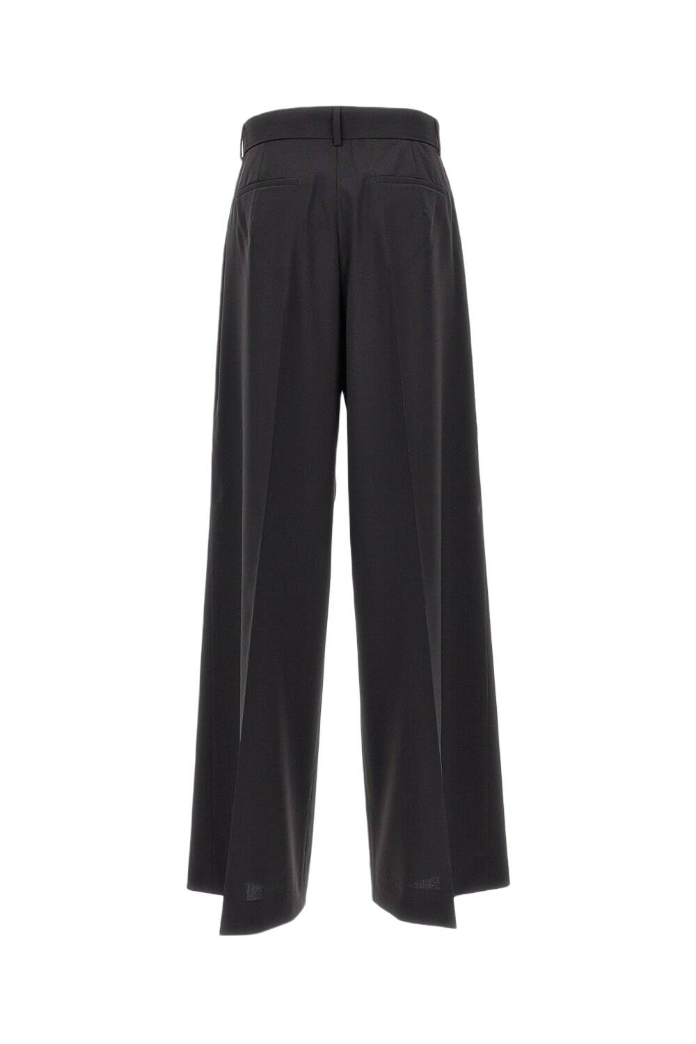 【関税&送料込】Sportmax Black Stretch Satin Adepto1234 Pant SportMax Black Stretch Satin Adepto1234 Pant Sportmax