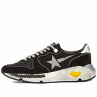 Golden Goose Men's Running Sole Sneakers in Black/Silver/White