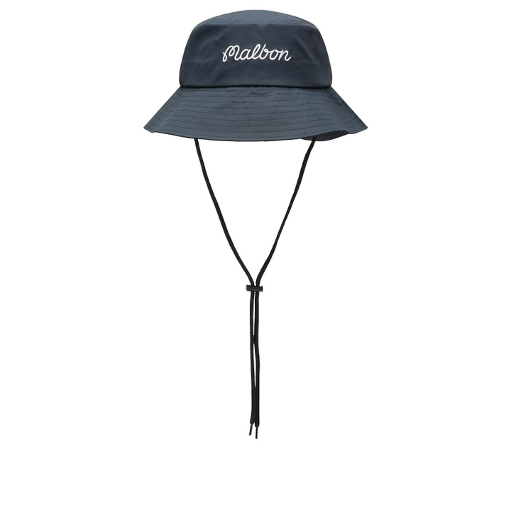 Photo: Malbon Men's Logo Bucket Hat in Navy