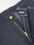 SAINT MXXXXXX - Straight-Leg Logo-Appliquéd Denim Shorts - Blue