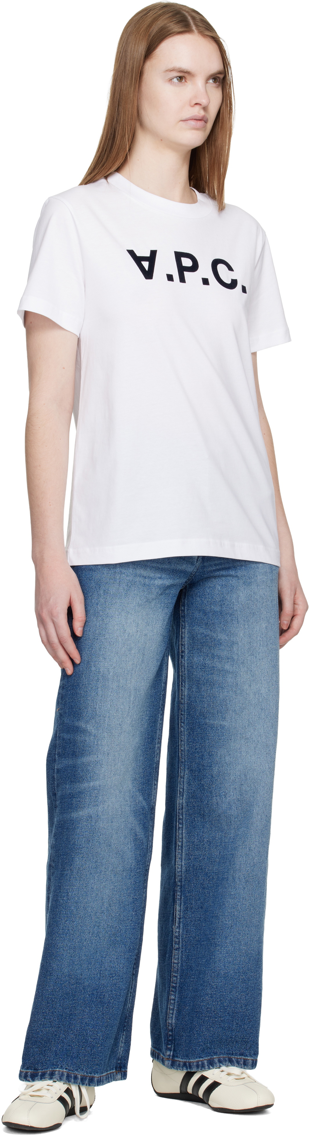 A.P.C. White Standard Grand 'VPC' T-shirt